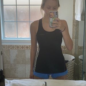 adidas three stripe tank top